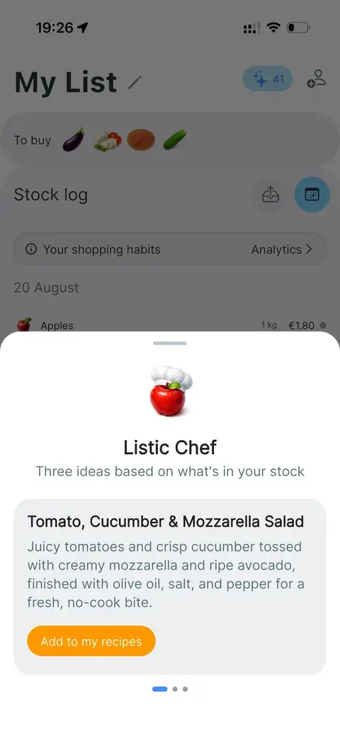 Chef recipe ideas from pantry items